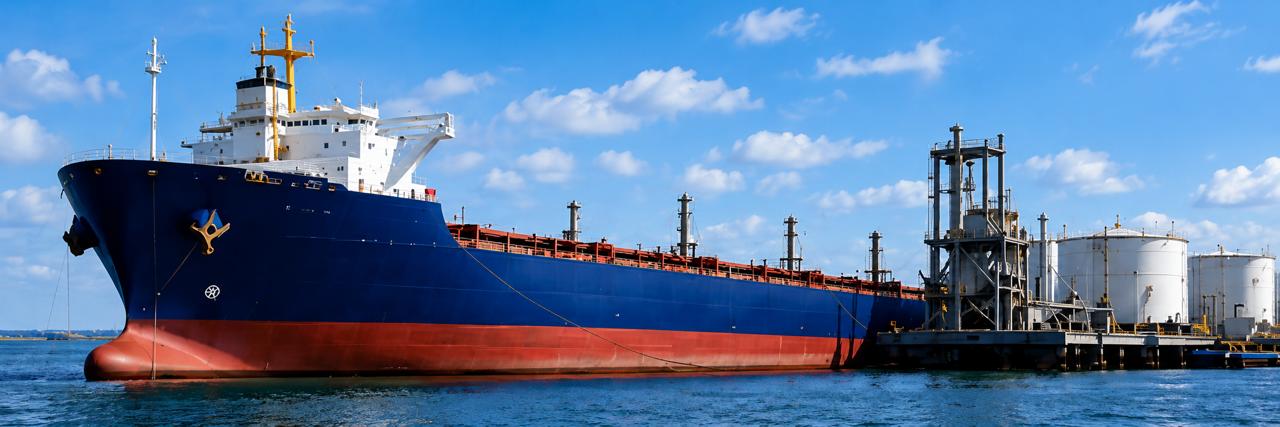 Bulk vessel discharge to terminal storage tanks