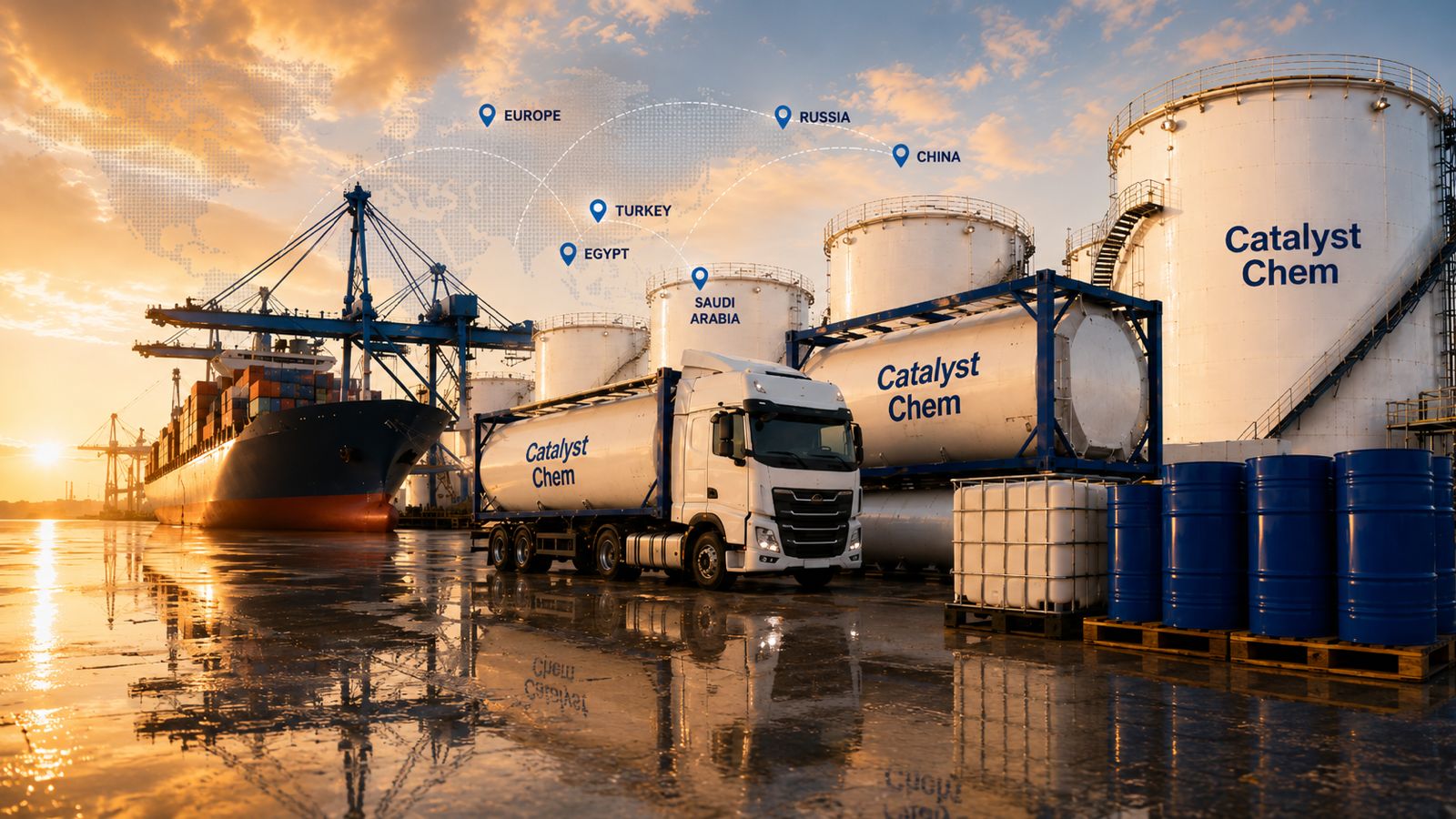 Chemical storage terminal and logistics