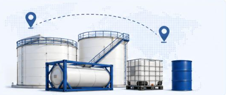 Storage tanks, ISO tank, IBC, drum, and regional route markers