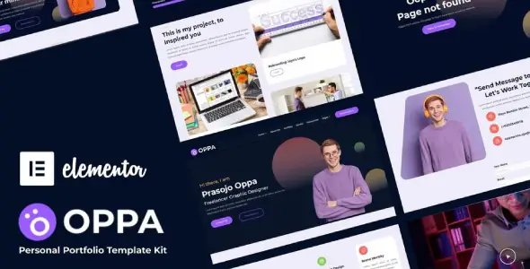 Oppa – Personal Portfolio Elementor Template Kit