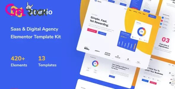 Startio – Saas & Digital Agency Elementor Template Kit
