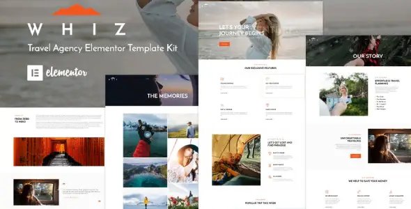 Whiz – Travel Agency Elementor Template Kit